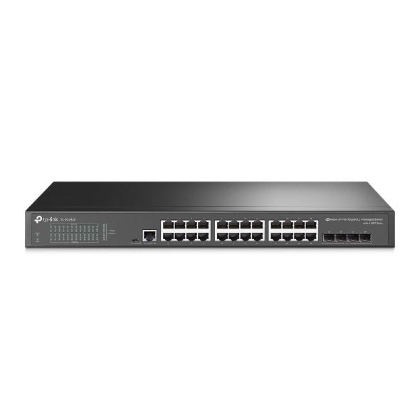 TP-Link SG3428 Omada 24-Port Gigabit L2+ Managed Switch with 4 SFP Slots, Integration with Omada SDN Controller, Static Routing, OAM, 802.1Q VLAN - Leader Electronics
