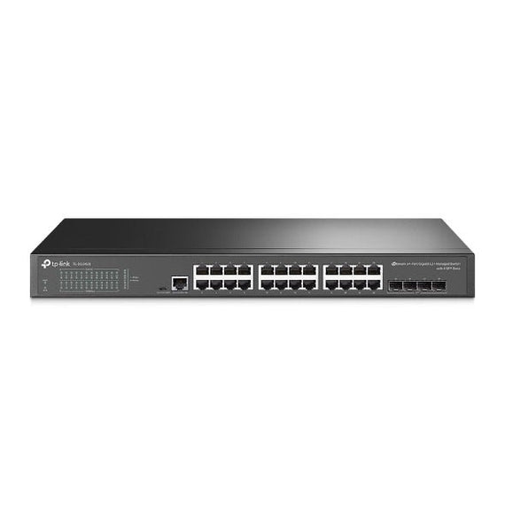TP-Link SG3428 Omada 24-Port Gigabit L2+ Managed Switch with 4 SFP Slots, Integration with Omada SDN Controller, Static Routing, OAM, 802.1Q VLAN - Leader Electronics