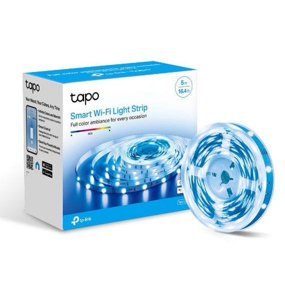 TP-Link Tapo L900-5 Smart Wi-Fi Light Strip, Flexible Length, 3M Adhesive, Energy Saving, Voice Control, No Hub Required, 5000×10×1.6 mm - Leader Electronics