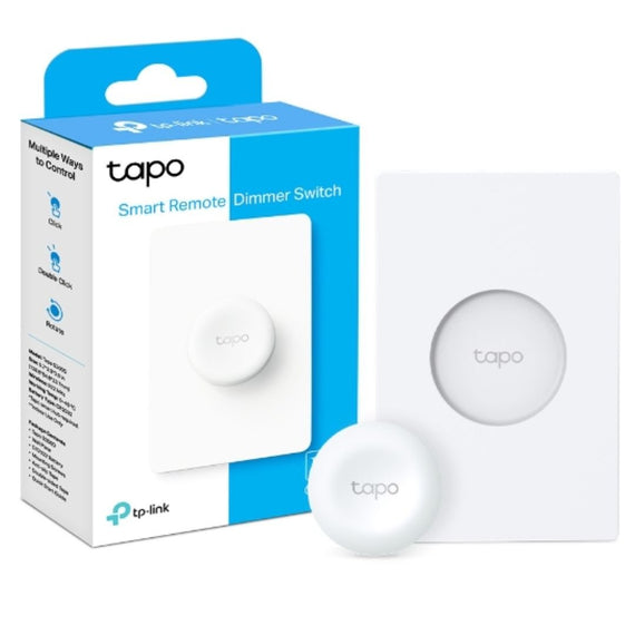 TP-Link Tapo Smart Remote Dimmer Switch, Smart Customised Actions, Multiple Control, Flexible Mounting, Long Battery Life (Tapo S200D) - Leader Electronics