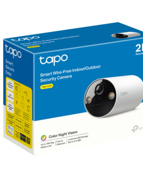 TP-Link TC82 Battery-Powered Outdoor Security Camera, Color Night Vision, Smart Person Detection, Intelligent Phone Notifications - Leader Electronics