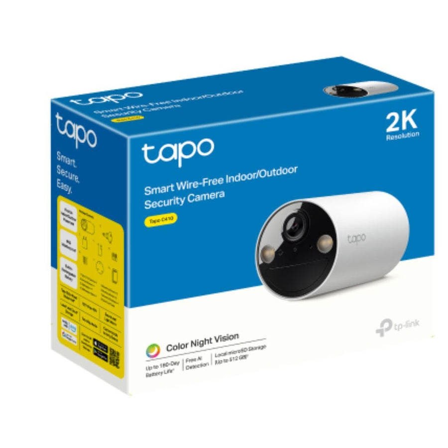 TP-Link TC82 Battery-Powered Outdoor Security Camera, Color Night Vision, Smart Person Detection, Intelligent Phone Notifications - Leader Electronics