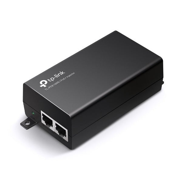 TP-Link TL-POE160S Omada PoE+ Injector, 2 Gigabit Ports, 802.3af/at, Integrated Power Supply, Wall Mountable, Plug & Play - Leader Electronics