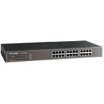 TP-Link TL-SF1024 24-Port 10/100Mbps Rackmount Unmanaged Switch energy-efficient Supports MAC 19-inch rack-mountable steel case 4.8 Gbps Switching Cap - Leader Electronics