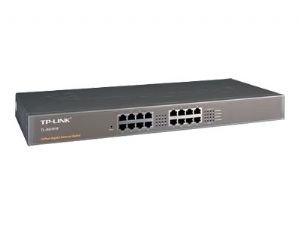 TP-Link TL-SG1016 16-Port Gigabit Rackmount Unmanaged Switch Energy-efficient Supports MAC 19-inch Rack-mountable Steel Case 32Gbps Switching Capacity - Leader Electronics
