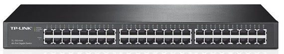 TP-Link TL-SG1048 48-Port Gigabit Rackmount Switch 19-inch rack-mountable steel case 96Gbps Switching Capacity IEEE 802.3x flow control Auto MDI/MDIX - Leader Electronics