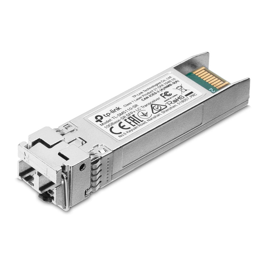 TP-Link TL-SM5110-SR 10GBase-LR 10GBase-SR SFP+ LC Transceiver Multi Mode Hot-Pluggable Digital Diagnostic Monitoring SFP+ MSA Compatible - Leader Electronics