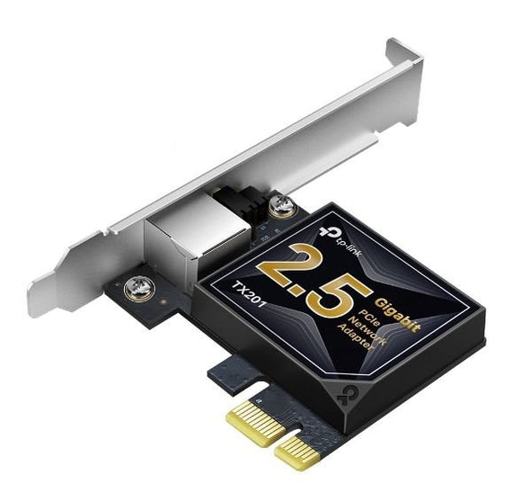 TP-Link TX201 2.5G 2.5 Gigabit PCI Express Network Adapter Low-Profile & Full-Height Brackets 1× PCI Express 2.1 x 1, 1× RJ45 Gigabit/Megabit Port (NI - Leader Electronics