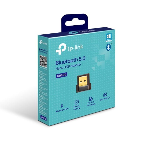 TP-Link UB500 Bluetooth 5.0 Nano USB 2.0 Adapter, Add Bluetooth To Your Devices, Wireless Connectivity, Windows 10/8.1/7, Plug and Play - Leader Electronics