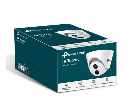 TP-Link VIGI 4MP C440I(2.8mm) IR Turret Network Camera, 2.8mm Lens, Corridor Mode, Smart Detection, 3YW - Leader Electronics