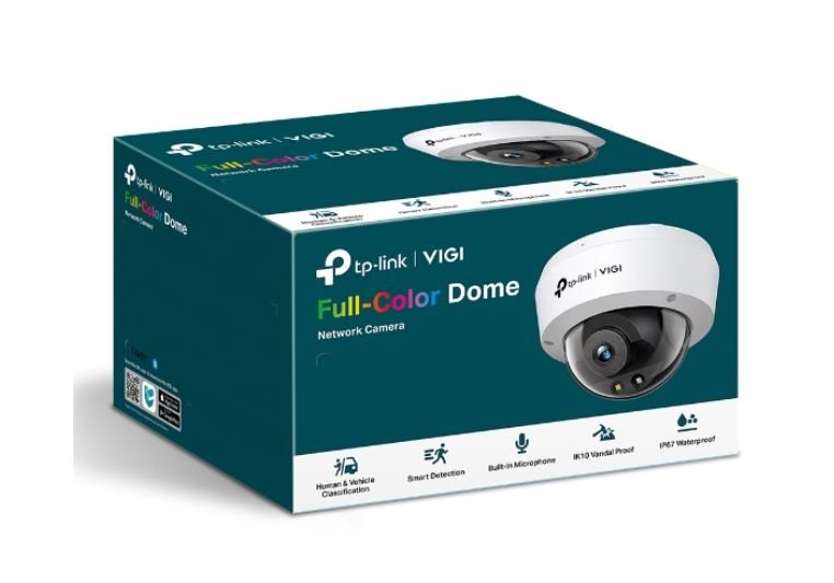 TP-Link VIGI 5MP C250(4mm) Full-Colour Dome Network Camera, 4mm Lems, Smart Detection 3YW - Leader Electronics