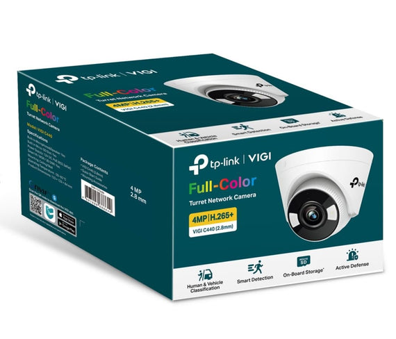 TP-Link VIGI 5MP C450(2.8mm) Full-Colour Turret Network Camera 2.8mm Lens, Smart Detection, 2YW - Leader Electronics