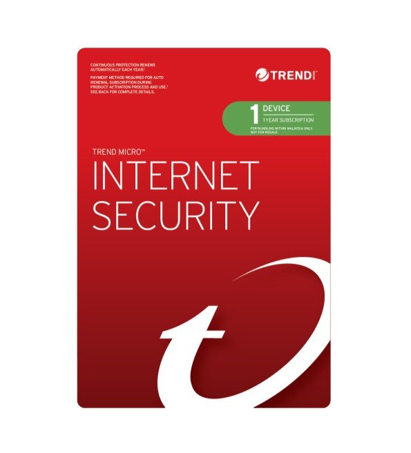 Trend Micro Internet Security (1 Device) 1 Year Add-On Auto Renew OEM - Leader Electronics