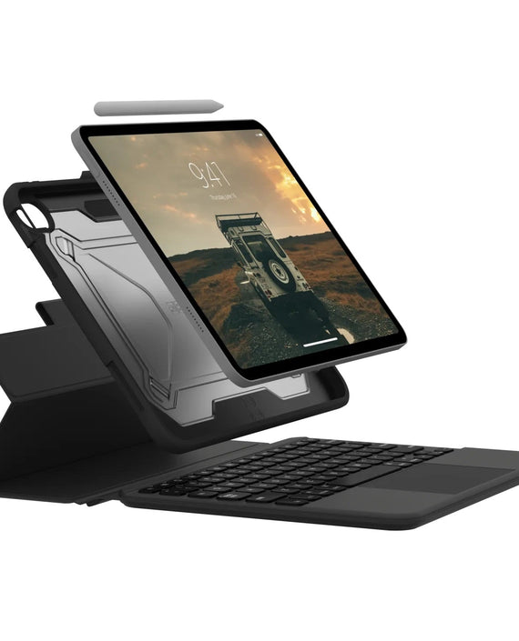 UAG Apple iPad (11.0') 11th Gen (A16) / iPad 10th Gen (10.9') Bluetooth Keyboard with Trackpad & Backlit Keys Rugged Case-Black /Ash - 1 Year Warr - Leader Electronics
