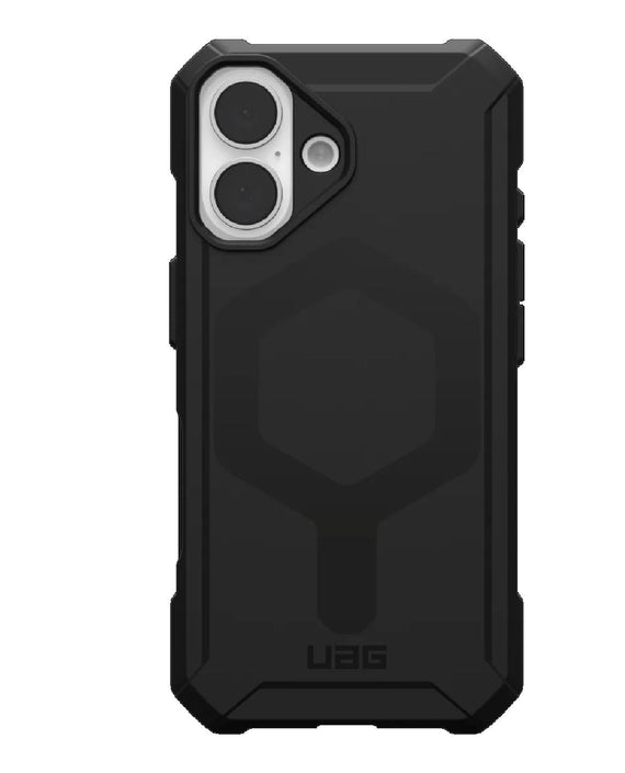 UAG Essential Armor MagSafe Apple iPhone 16 Plus (6.7') Rugged Case - Black (114447114040), 15ft. Drop Protection (4.6M), 10 Years Warranty - Leader Electronics
