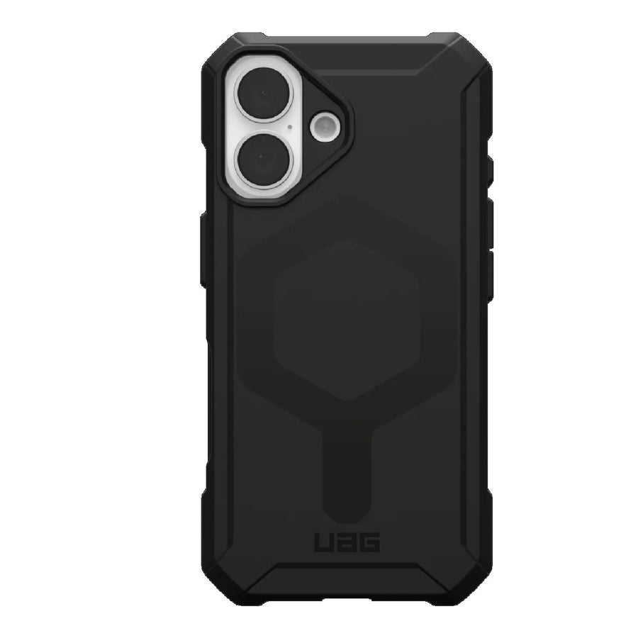 UAG Essential Armor MagSafe Apple iPhone 16 Plus (6.7') Rugged Case - Black (114447114040), 15ft. Drop Protection (4.6M), 10 Years Warranty - Leader Electronics
