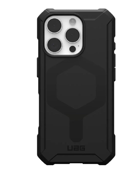 UAG Essential Armor MagSafe Apple iPhone 16 Pro Max (6.9') Rugged Case - Black(114449114040),15ft. Drop Protection(4.6M), 10 Years Warranty - Leader Electronics