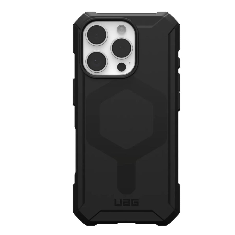 UAG Essential Armor MagSafe Apple iPhone 16 Pro Max (6.9') Rugged Case - Black(114449114040),15ft. Drop Protection(4.6M), 10 Years Warranty - Leader Electronics