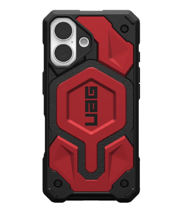 UAG Monarch Pro MagSafe Apple iPhone 16 (6.1') Rugged Case - Crimson (114458119494), 25ft. Drop Protection(7.6M) Impact Resistant ,10 Years Warranty - Leader Electronics