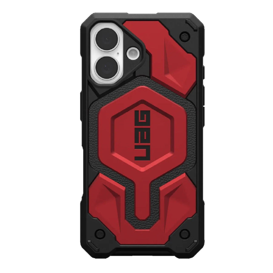 UAG Monarch Pro MagSafe Apple iPhone 16 (6.1') Rugged Case - Crimson (114458119494), 25ft. Drop Protection(7.6M) Impact Resistant ,10 Years Warranty - Leader Electronics