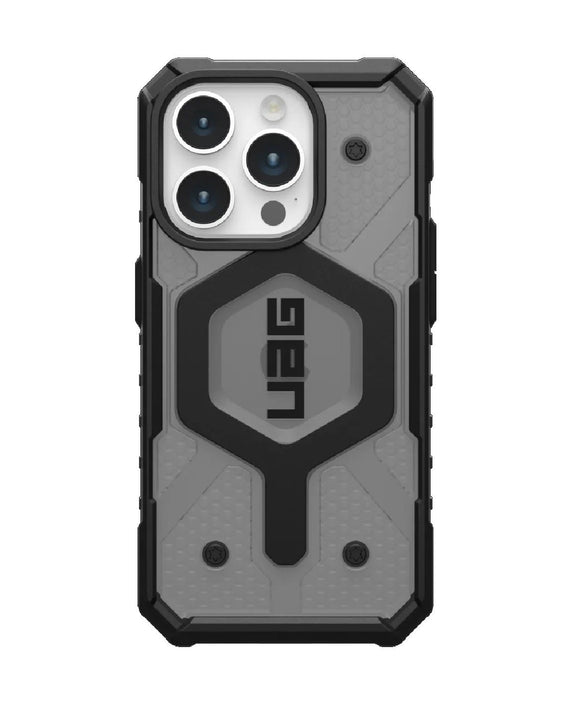UAG Pathfinder MagSafe Apple iPhone 15 Pro (6.1') Rugged Case - Ash (114281113131),18ft. Drop Protection (5.4M), Tactical Grip, 10 Years Warranty - Leader Electronics