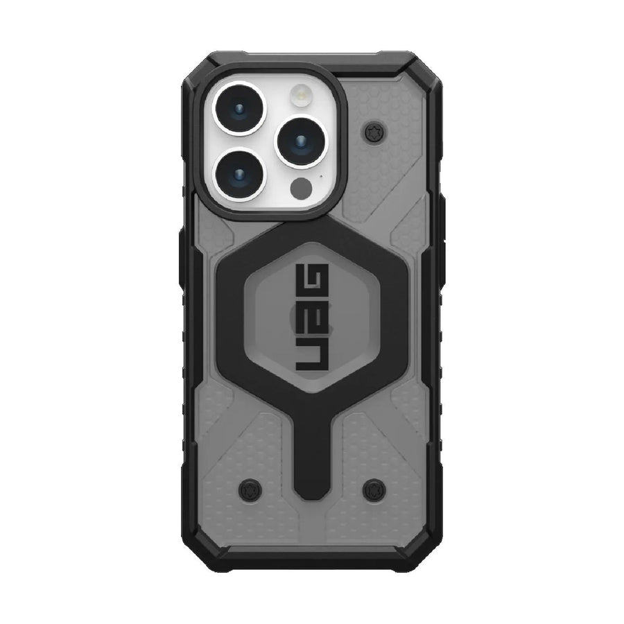 UAG Pathfinder MagSafe Apple iPhone 15 Pro (6.1') Rugged Case - Ash (114281113131),18ft. Drop Protection (5.4M), Tactical Grip, 10 Years Warranty - Leader Electronics
