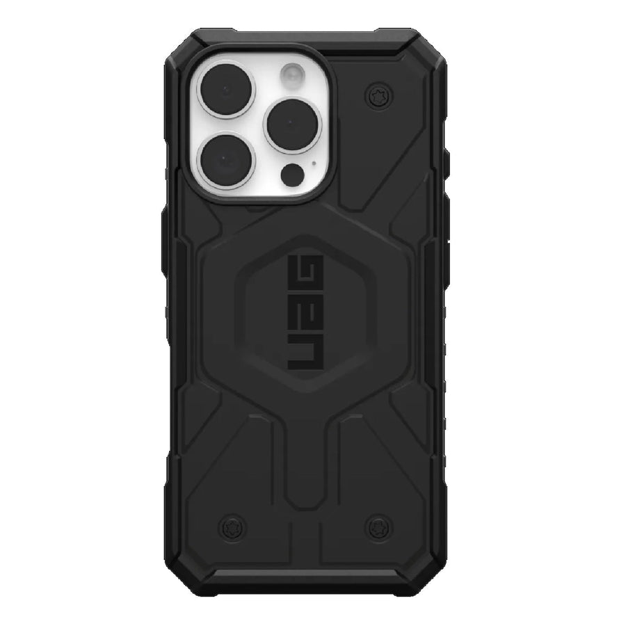 UAG Pathfinder MagSafe Apple iPhone 16 Pro Max (6.9') Rugged Case - Black (114469114040), 18ft Drop Protection (5.4M), Tactical Grip,10 Years Warranty - Leader Electronics