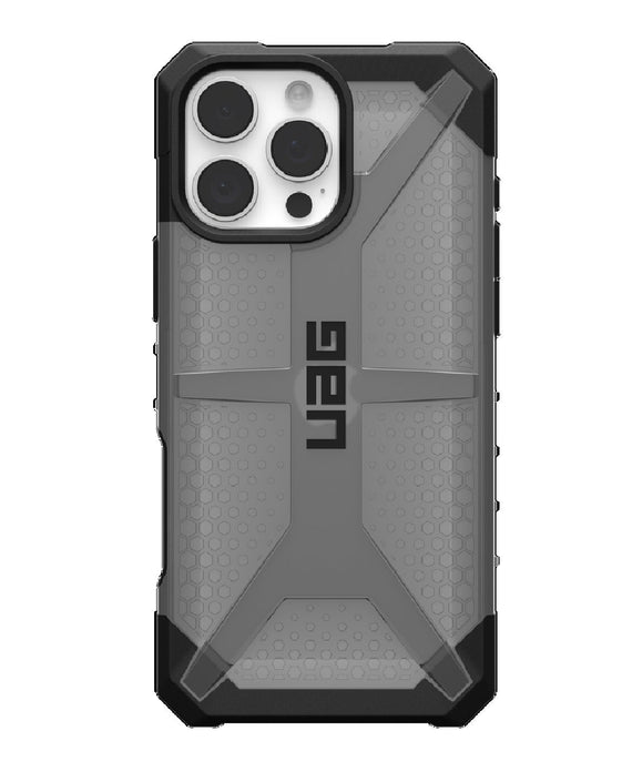 UAG Plasma Apple iPhone 16 Pro Max (6.9') Rugged Case - Ash (114478113131), 16ft. Drop Protection (4.8M), Raised Screen Surround, 10 Years Warranty - Leader Electronics