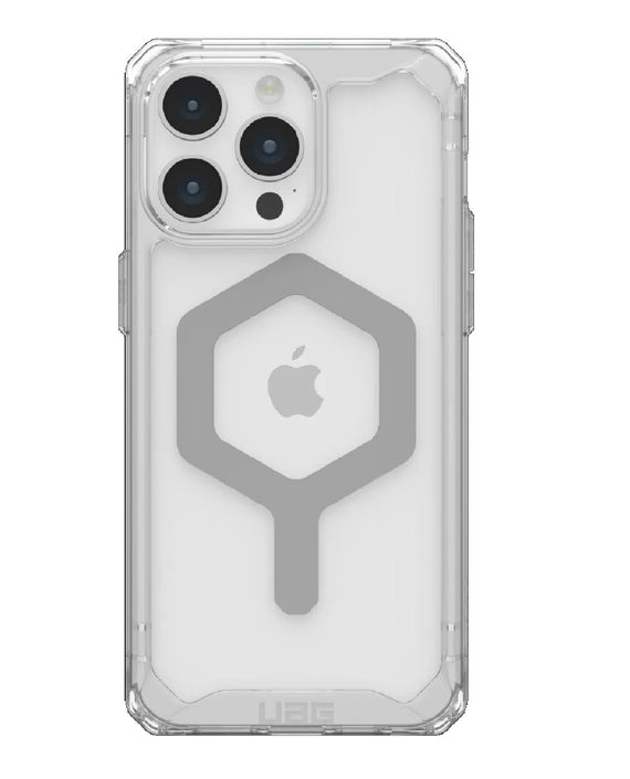 UAG Plyo MagSafe Apple iPhone 15 Pro Max (6.7') Rugged Case - Ice/Silver(114305114333),16ft. Drop Protection (4.8M), 10 Years Warranty - Leader Electronics