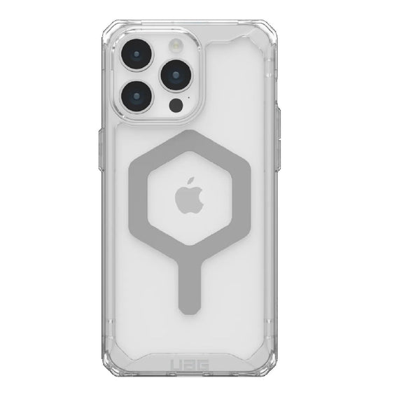 UAG Plyo MagSafe Apple iPhone 15 Pro Max (6.7') Rugged Case - Ice/Silver(114305114333),16ft. Drop Protection (4.8M), 10 Years Warranty - Leader Electronics