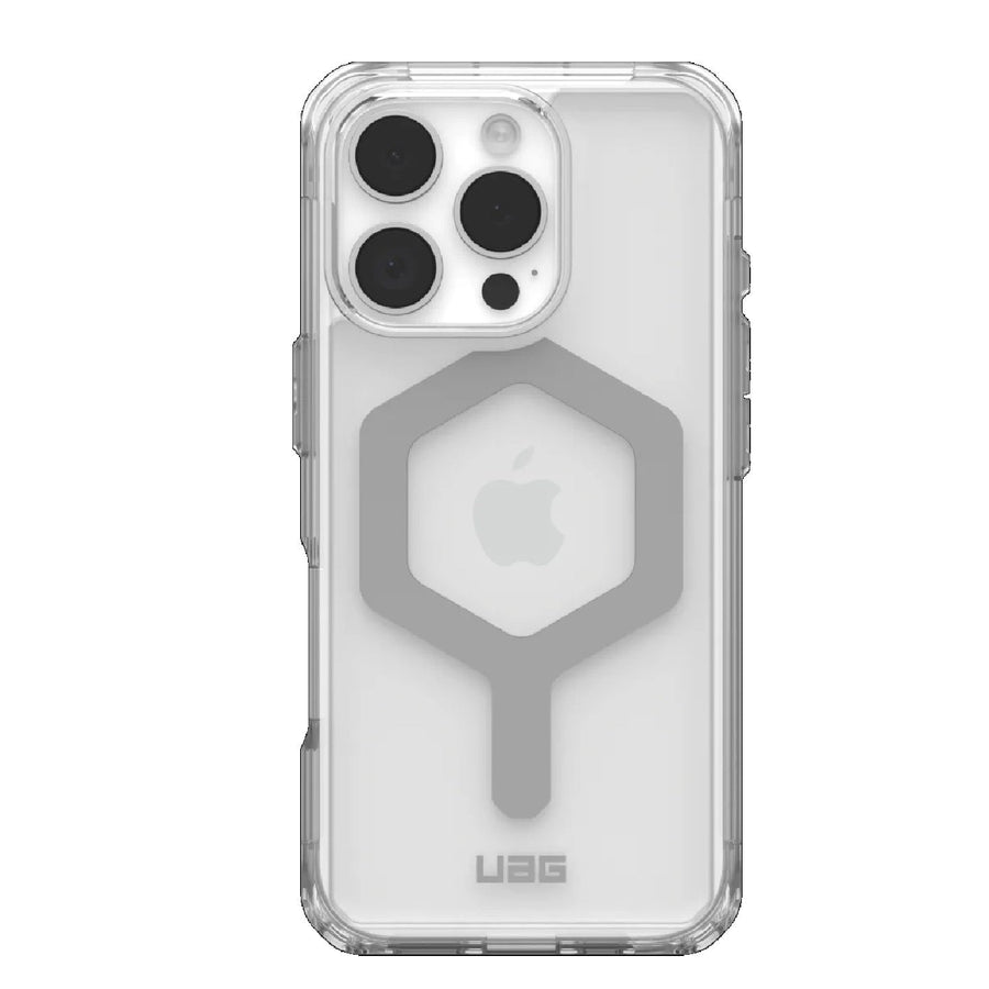 UAG Plyo MagSafe Apple iPhone 16 Pro (6.3') Rugged Case - Ice/Silver (114480114333), 16ft. Drop Protection (4.8M), Armored Shell, 10 Years Warranty - Leader Electronics