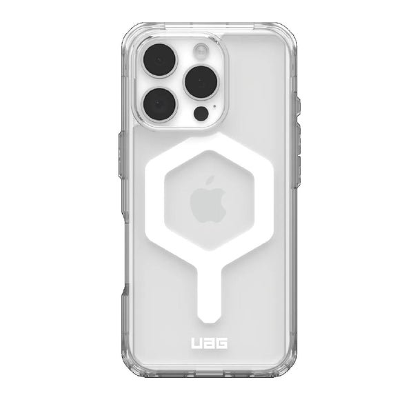 UAG Plyo MagSafe Apple iPhone 16 Pro (6.3') Rugged Case - Ice/White (114480114341), 16ft. Drop Protection (4.8M), Armored Shell, 10 Years Warranty - Leader Electronics