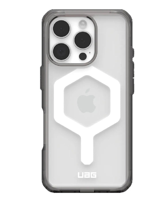 UAG Plyo MagSafe Apple iPhone 16 Pro Max (6.9') Rugged Case - Ash/White (114481113141), 16ft. Drop Protection (4.8M), Armored Shell, 10 Years Warranty - Leader Electronics