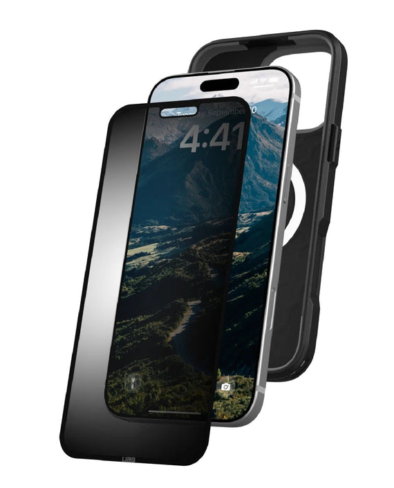UAG Removable Privacy Apple iPhone 16/ iPhone 15 (6.1') Screen Protector - Glass - Tint (14437011NA), Anti-Glare, Recyclable, 1 Year Warranty - Leader Electronics