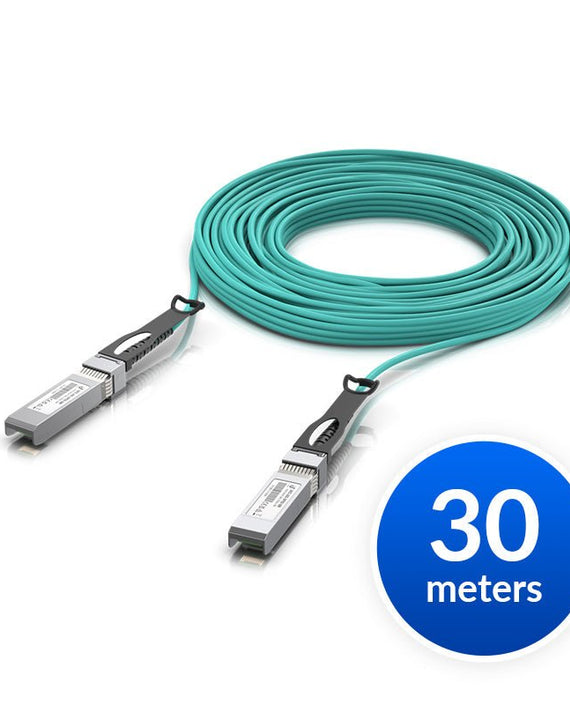 Ubiquiti 10 Gbps Long-Range DAC, 30m Length, Long-range SFP+ Direct Attach Cable w 10 Gbps Maximum Throughput Rate - Leader Electronics