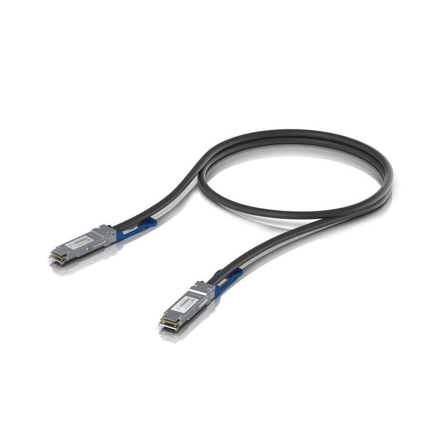 Ubiquiti 100G Direct Attach Cable, Cable length 0.5m, Single Pack, QSFP28 Direct Attach Cable With A 100 Gbps Max Data Rate - Leader Electronics