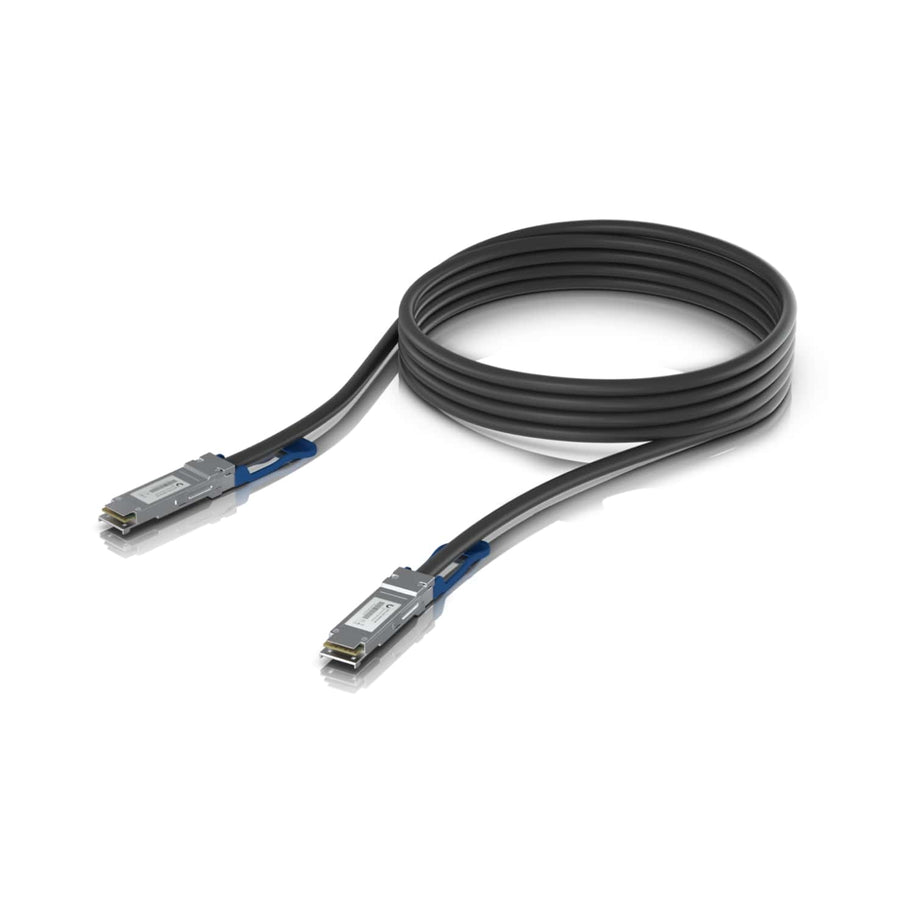 Ubiquiti 100G Direct Attach Cable, Cable length 3m, Single Pack, QSFP28 Direct Attach Cable With A 100 Gbps Max Data Rate - Leader Electronics
