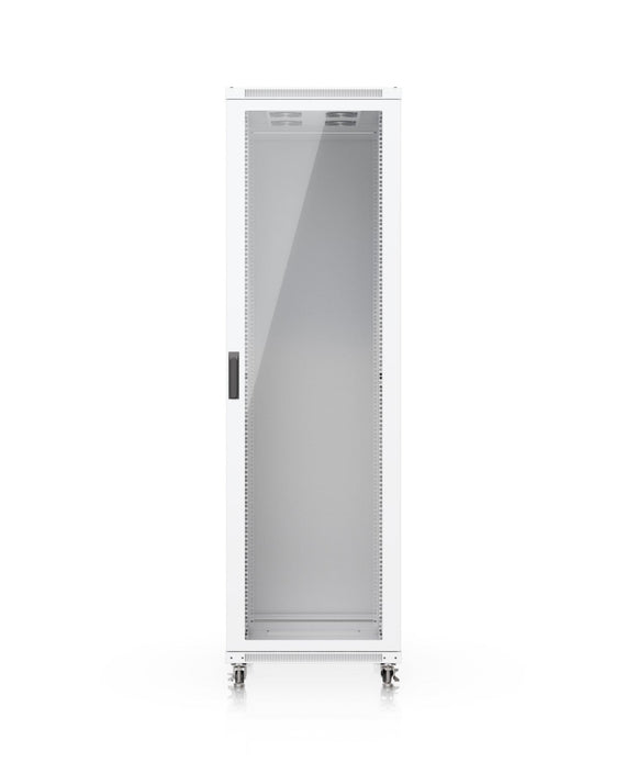 Ubiquiti 42U Rack Cabinet,Fully Assembled Floor Rack,Built-In Fans,Removable Panels,Lockable Casters,Optimal Airflow,Heavy-Duty,Easy Equipment Access. - Leader Electronics