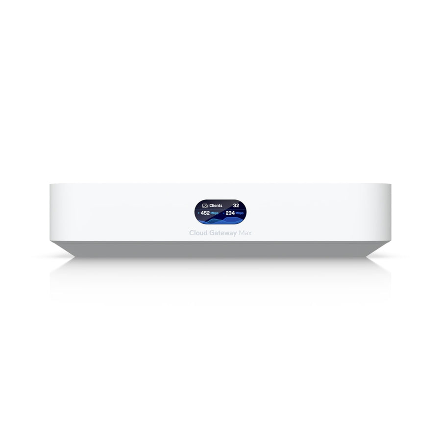 Ubiquiti Cloud Gateway Max, Compact 2.5G With 30+ UniFi device/300+ Client Support, 1.5 Gbps IPS Routing, 512GB NVMe SSD Included - Leader Electronics