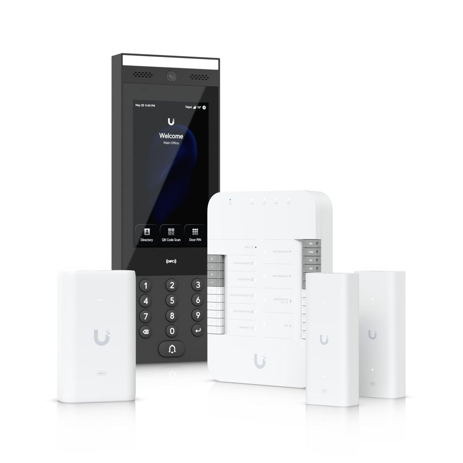 Ubiquiti G3 Gate Starter Kit, Come With 1x Gate Hub, 1x G3 Intercom, 1x PoE++ adapter, 2x 2-wire PoE Extenders, Ove Twisted Pair Extender For Access - Leader Electronics