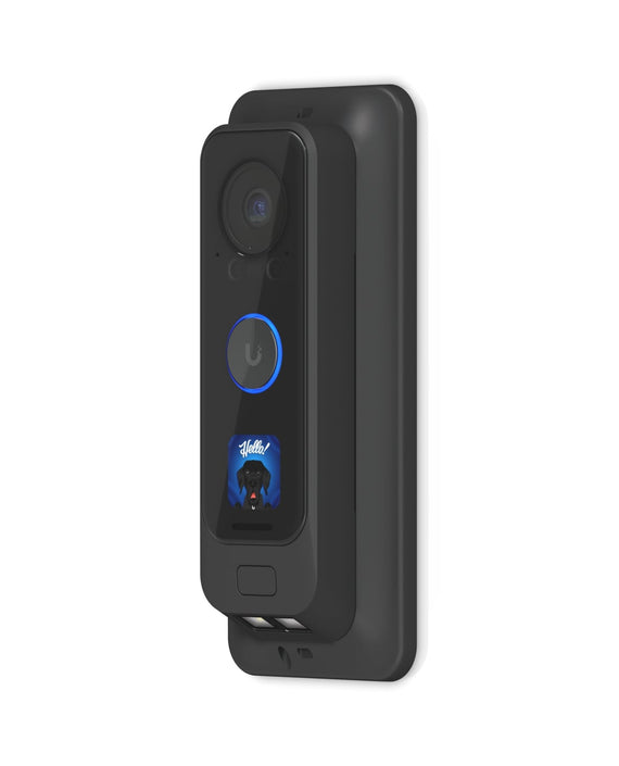 Ubiquiti G4 Doorbell Pro PoE Gang Box Mount, Black,Secure, Flat/ 25° Angled Wedge Angled Mounting Plate, Compatible NHU-UVC-G4-DBELL-POE - Leader Electronics