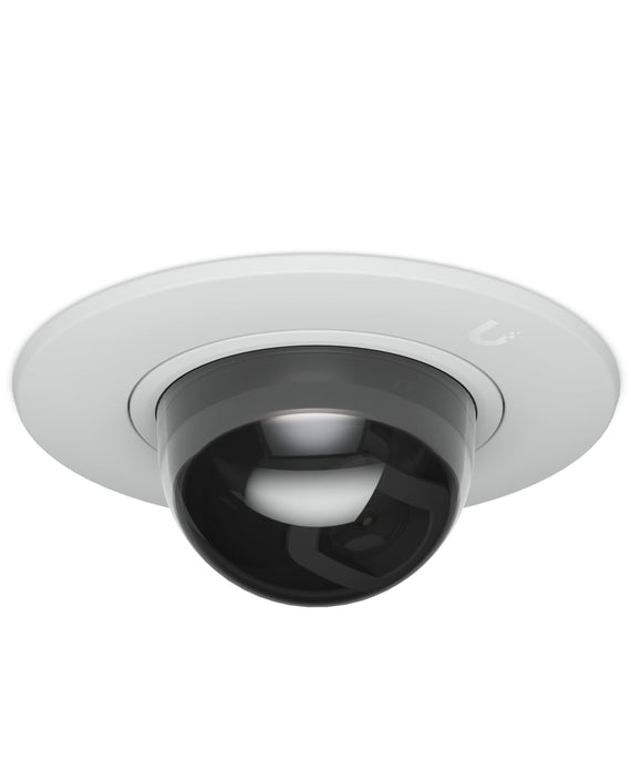 Ubiquiti G5 Dome Camera Ultra Flush Mount,White, Accessory For Recessed Instal Into A Wall/Ceiling With Smoked Bubble Enhanced Discretion - Leader Electronics