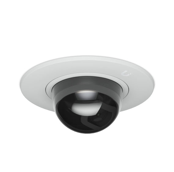 Ubiquiti G5 Dome Camera Ultra Flush Mount,White, Accessory For Recessed Instal Into A Wall/Ceiling With Smoked Bubble Enhanced Discretion - Leader Electronics