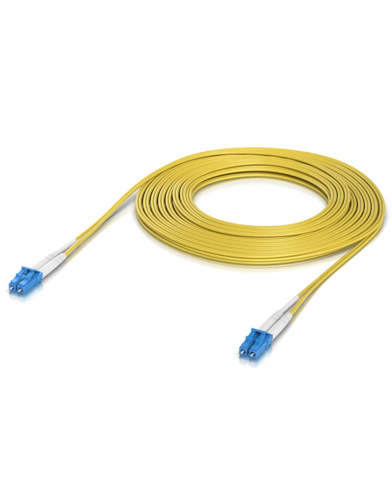 Ubiquiti OS2 Duplex LC UPC Fiber Patch Cable, Length 10M, Lightweight Fiber Patch Cable For Up To 100G Connections, - Leader Electronics