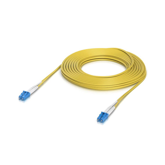 Ubiquiti OS2 Duplex LC UPC Fiber Patch Cable, Length 15M, Lightweight Fiber Patch Cable For Up To 100G Connections, - Leader Electronics