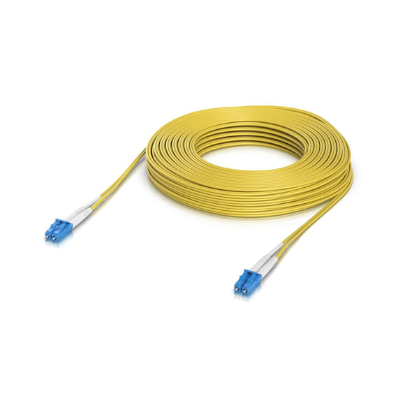 Ubiquiti OS2 Duplex LC UPC Fiber Patch Cable, Length 30M, Lightweight Fiber Patch Cable For Up To 100G Connections, - Leader Electronics