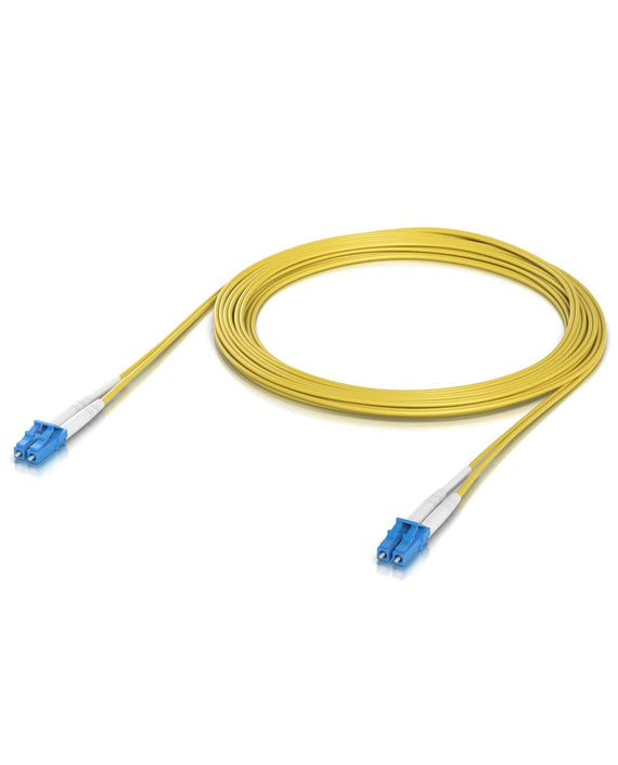 Ubiquiti OS2 Duplex LC UPC Fiber Patch Cable, Length 5M, Lightweight Fiber Patch Cable For Up To 100G Connections, - Leader Electronics