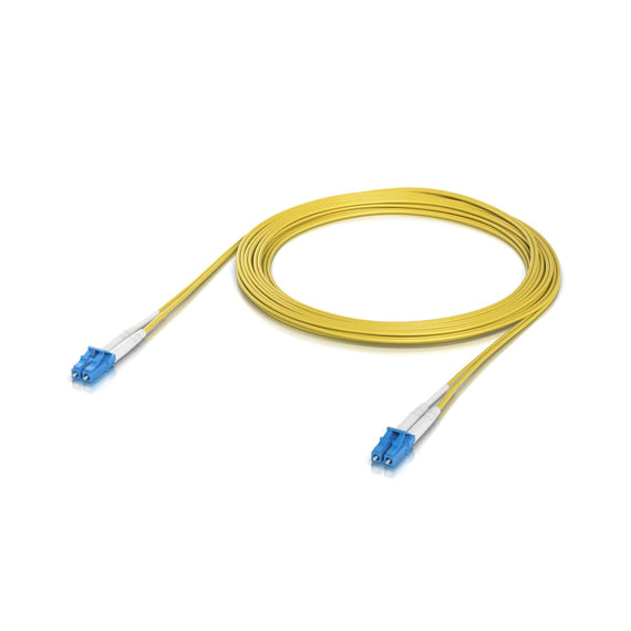 Ubiquiti OS2 Duplex LC UPC Fiber Patch Cable, Length 5M, Lightweight Fiber Patch Cable For Up To 100G Connections, - Leader Electronics