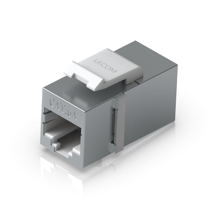 Ubiquiti Pass-through Cat6A Keystone Coupler, 12-Pack, For Connecting Pre-terminated Ethernet Cables Seamlessly - Leader Electronics