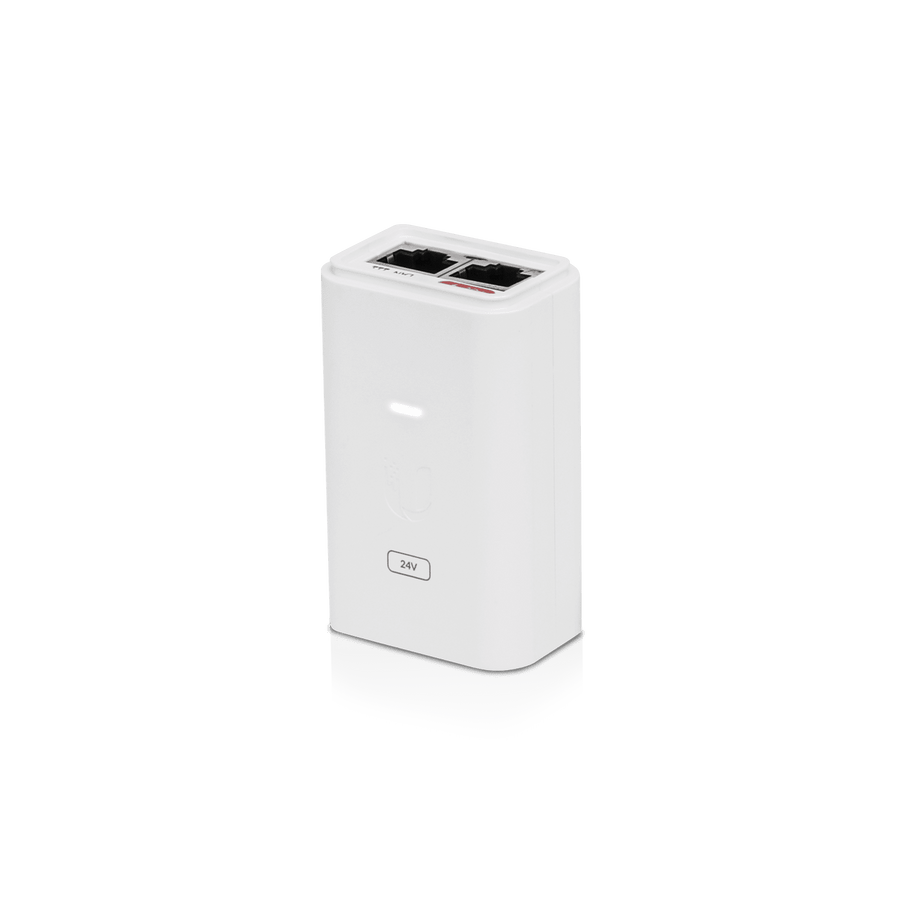 Ubiquiti POE Injector, 24VDC, 24W, Gigabit Ethernet, ESD protection & LED, Surge and Clamping Protection,Maximum Surge Discharge - Leader Electronics